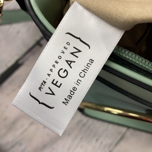 NWOT: MELLOW WORLD Blue/Green PETA-Approved VEGAN Shoulder/Crossbody Bag - Picture 15 of 17